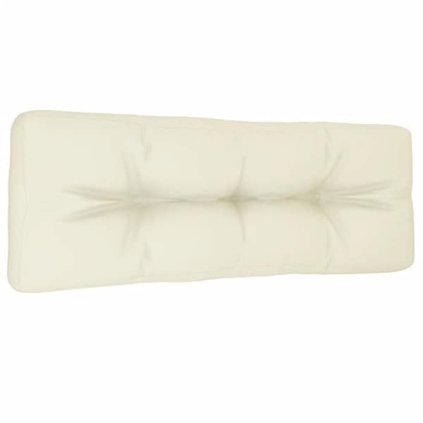 Maison Exclusive - Kudde av pall crème 120x40x12 cm tyg