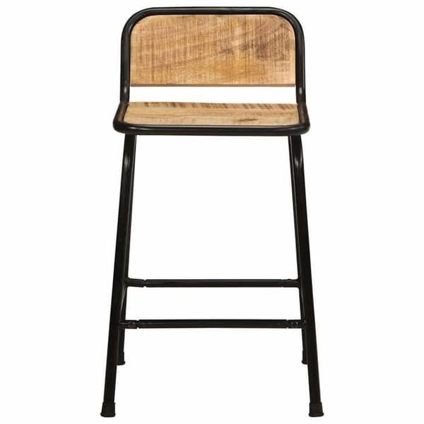 Maison Exclusive - Barstolar set om 4 i massivt mangoträ rå