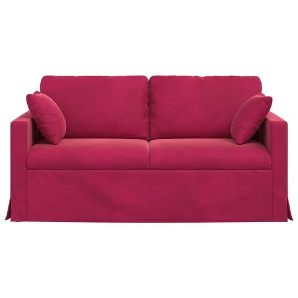 Maison Exclusive - Soffa Bordeaux 158 x 78 x 80 cm Sammet