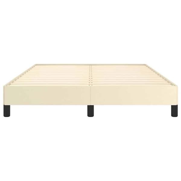 Maison Exclusive - Sengestel uden madras creme 140x200 cm kunstlæder Grädde