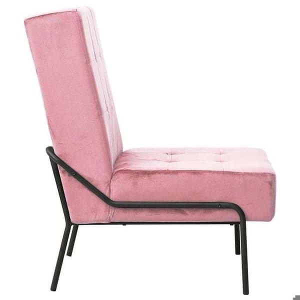 Maison Exclusive - Avkopplingsstol 65x79x87 cm Rosa Sammet Ros