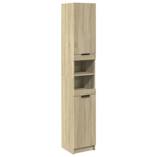 Maison Exclusive - Badeværelsesskab i Sonoma eg 32x34x188,5 cm