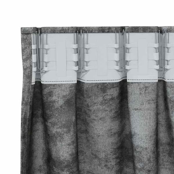 Maison Exclusive - Gardiner i sammet 2 st Grå 225 x 140 cm Sammet
