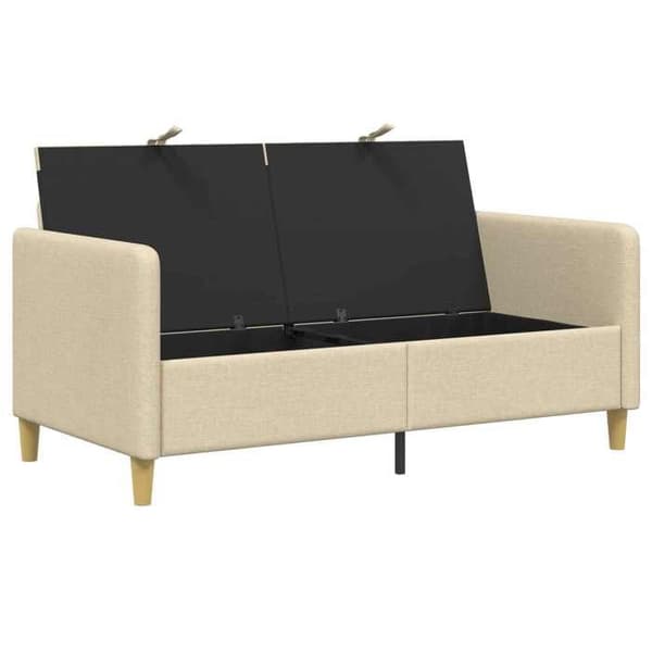 Maison Exclusive - Sofa med opbevaring Creme 152 x 78 x 87 cm Polyester