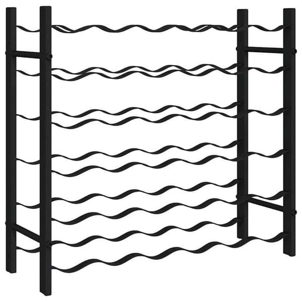 Maison Exclusive - Flaskeholder til 36 flasker Sort Jern Svart