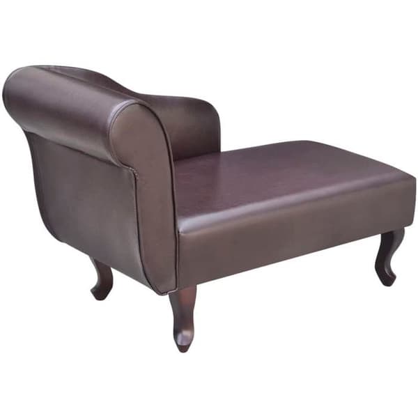Maison Exclusive - Brun Similicuir Chaiselong