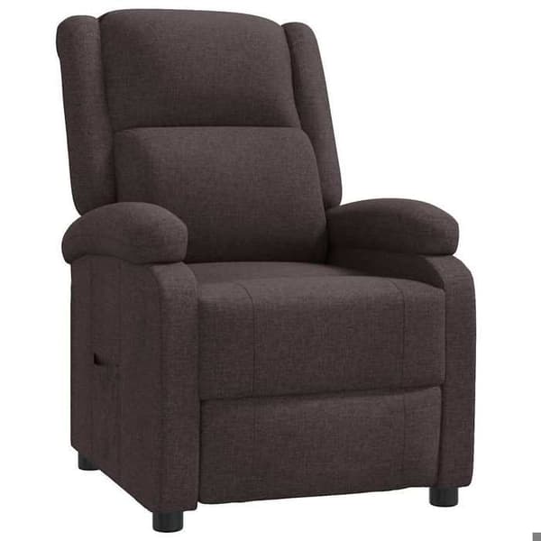 Maison Exclusive - Fällbar fåtölj Mörkbrun Tyg