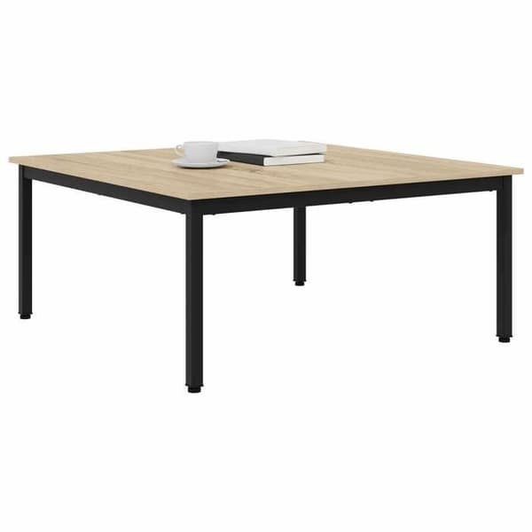 Maison Exclusive - Sofabord Egetræ Sonoma 100 x 100 x 45 cm Ingeniørtræ