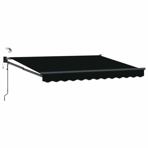 Maison Exclusive - Elektrisk utdragbar markis Svart 3 x 2,5 m