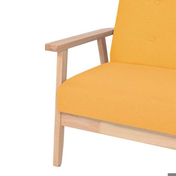 Maison Exclusive - Sæt af 2 sofaer i gul stof gul
