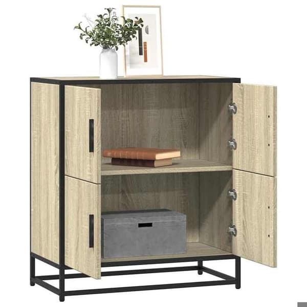 Maison Exclusive - Buffé ek sonoma 68x35x76 cm ingenjörsträ