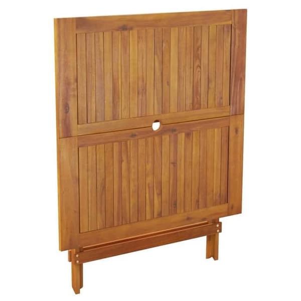 Maison Exclusive - Fällbord för trädgård 90x90x75 cm i solid akaciaträ