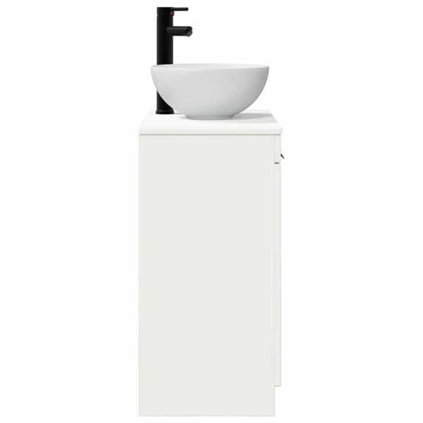 Maison Exclusive - Badeværelsesmøbel med hvidt blank vask