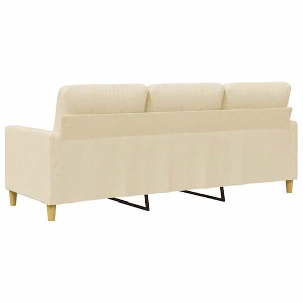 Maison Exclusive - 3-personers sofa Creme 180 cm Stof