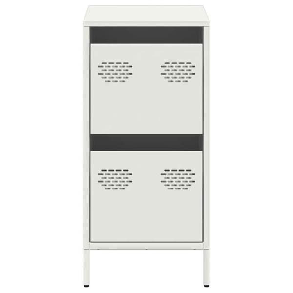 Maison Exclusive - Buffé vit 35x39x73,5 cm kallvalsat stål Vit