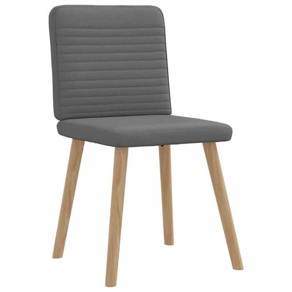 Maison Exclusive - Spisestole sæt af 4 mørkegrå stof mörkgrå