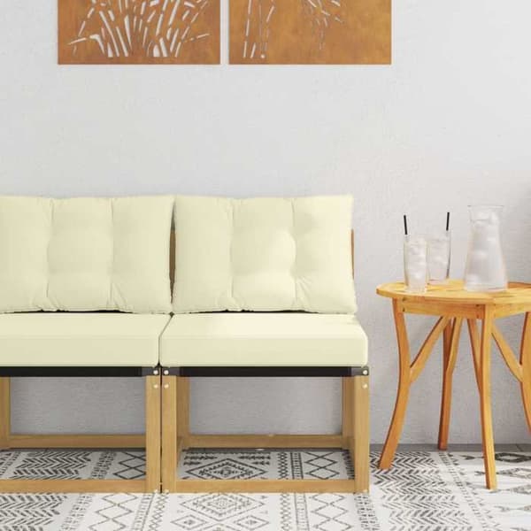 Maison Exclusive - Sofa til udendørs brug Hvid Vit
