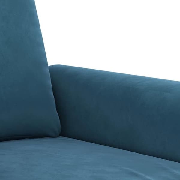 Maison Exclusive - Sæt af 2 sofaer med puder i Blå Velour