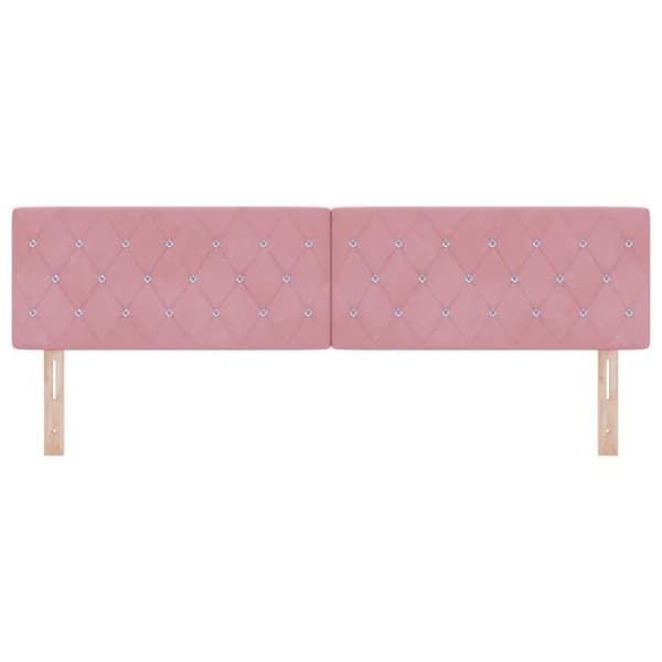 Maison Exclusive - Sänggavel Rosa 180 cm Sammet