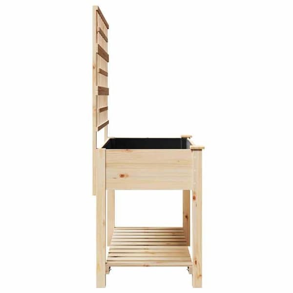 Blomlåda - EXKLUSIV HEM - Rektangulär - Furu - Beige - 115 x 60,5 x 153 cm beige