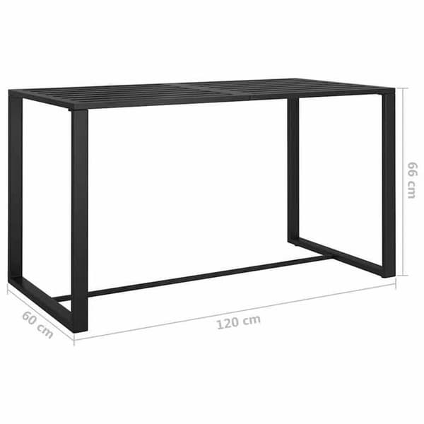 Havemøbler - EKSKLUSIVT HUS - Modulerbart - Antracit aluminium - 6 pladser - Polstrede puder antracit