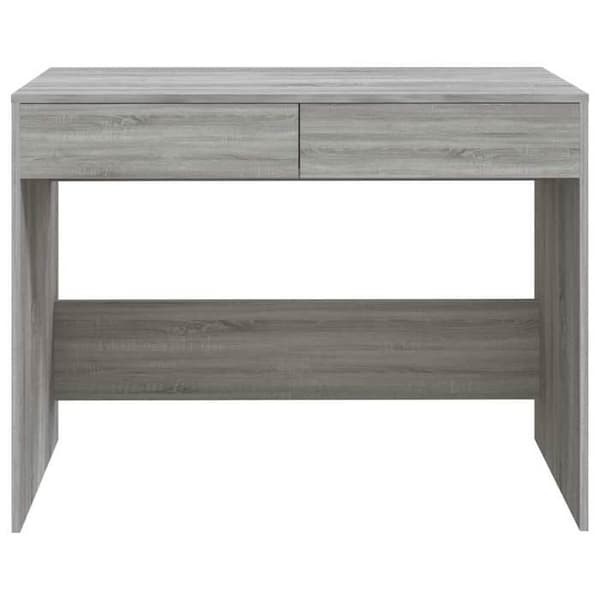 Kontor - EKSKLUSIVT HUS - Sonoma grå - 2 skuffer - Spånplader - 101x50x76,5 cm Sonoma grå