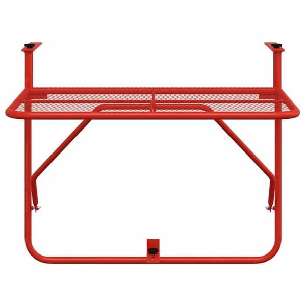 Maison Exclusive - Punainen parvekettable 60x40 cm Teräs Röd