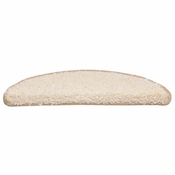 Maison Exclusive - Trappe tæppe 20 stykker 56 x 17 x 3 cm Creme Halvrund Grädde
