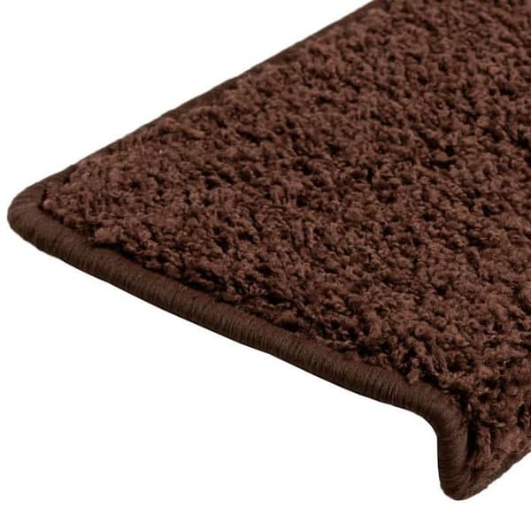 Maison Exclusive - Trappe tæppe 15 stykker 65 x 21 x 4 cm Brun Rektangulær kant brun