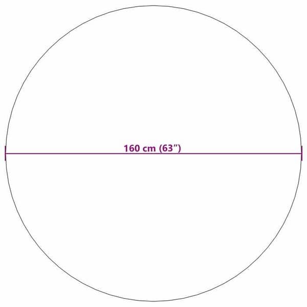 Maison Exclusive - Rund yta matta FARO Crème Ø 160 CM Polyester