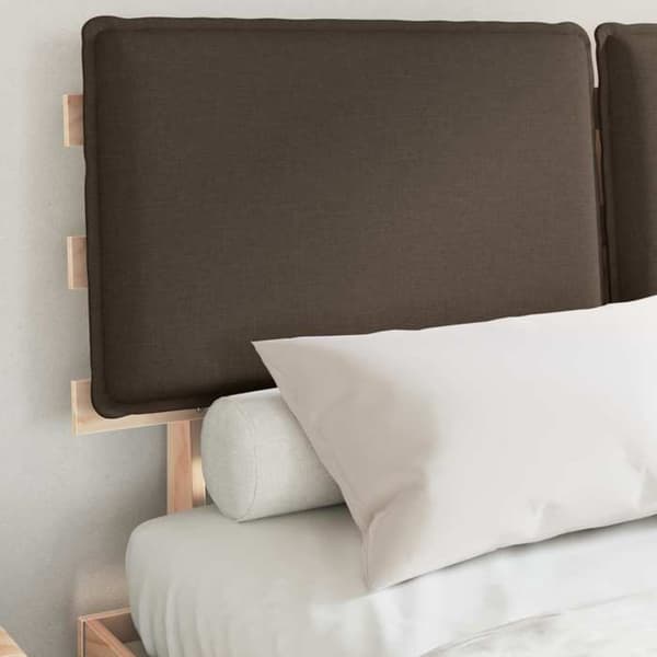 Maison Exclusive - Vuodekehys pehmustetulla päädyllä, taupe 135 x 190 cm Mol