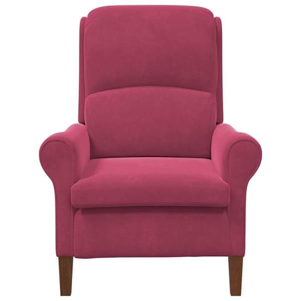Maison Exclusive - punainen Bordeaux sametti nojatuoli