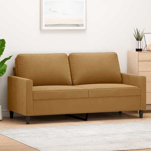 Maison Exclusive - 2-personers sofa i brun 140 cm velour