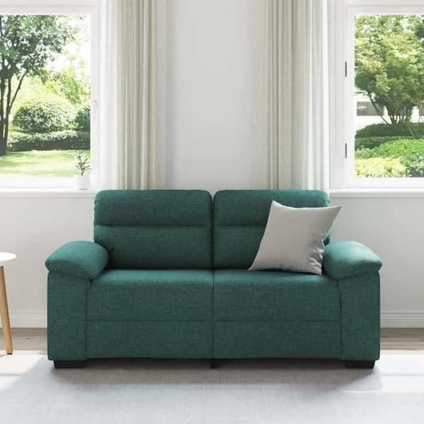 Maison Exclusive - Sofa 2 pladser mørkegrøn 160 x 81 x 84 cm i stof