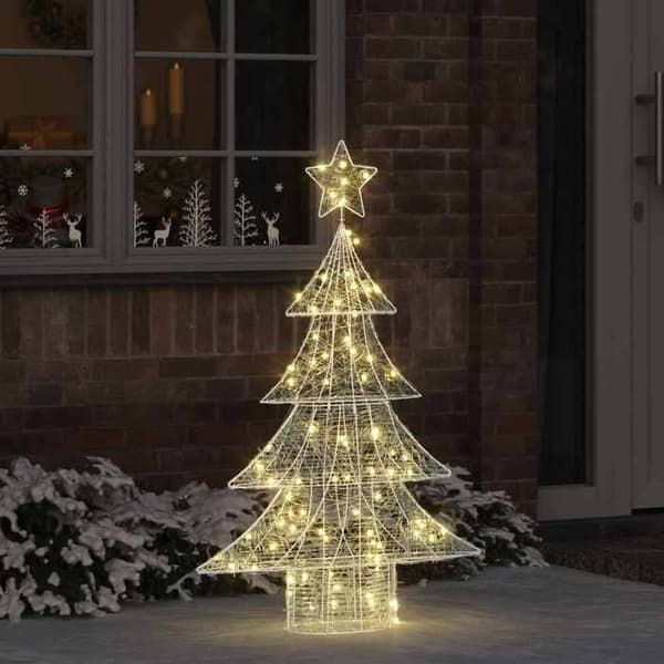 Maison Exclusive - Julgran 100 LED Varmvit 120 cm Akryl