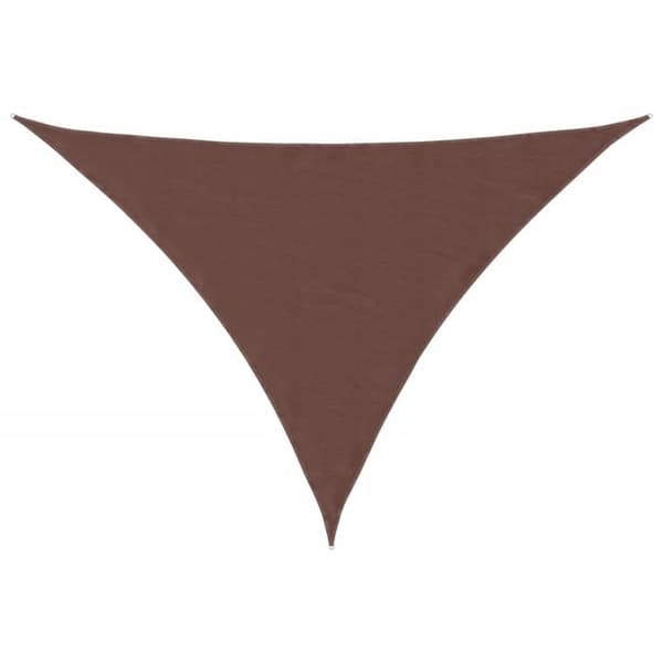 Maison Exclusive - Triangulär parasollduk i oxfordtyg 3x4x5 m brun brun