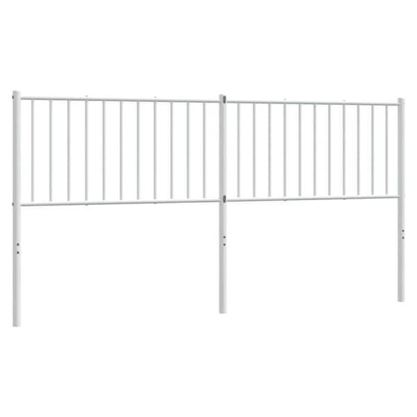 Maison Exclusive - Erstatnings hovedgærde metal hvid 180 cm