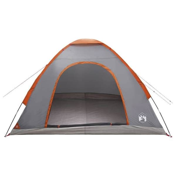 Maison Exclusive - Campingtelt til 4 personer Grå og orange
