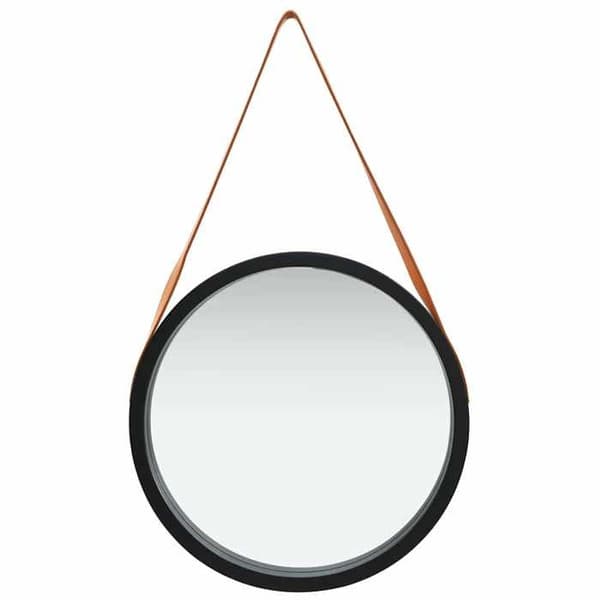 Maison Exclusive - Peili seinälle hihnalla 50 cm Musta
