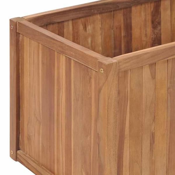 Maison Exclusive - Upphöjd trädgårdssäng 200x50x50 cm i solid teakträ