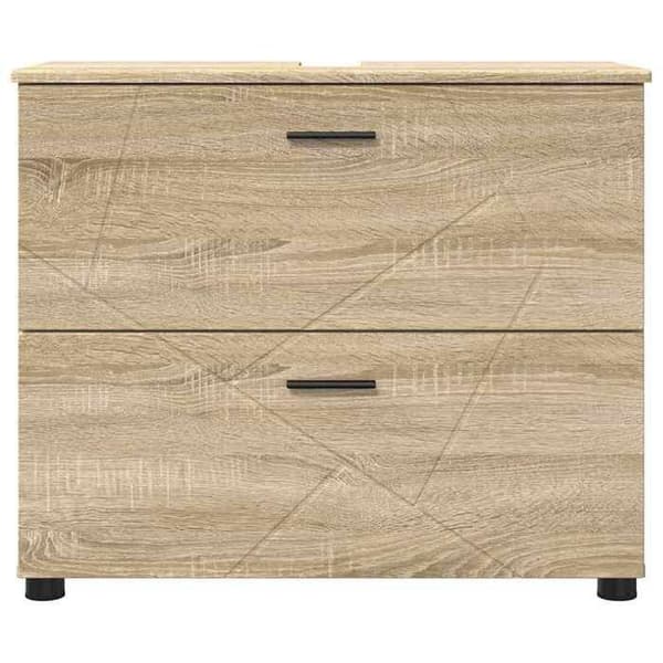 Maison Exclusive - Badrumsskåp Ek Sonoma 76,5 x 35 x 64 cm Sonoma ek