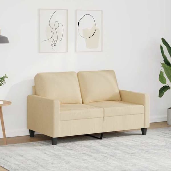 Maison Exclusive - 2-personers sofa Creme 120 cm Stof