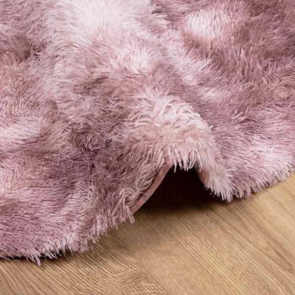 Maison Exclusive - NAVARRA vaaleanpunainen pitkäkarvainen matto 200x200 cm