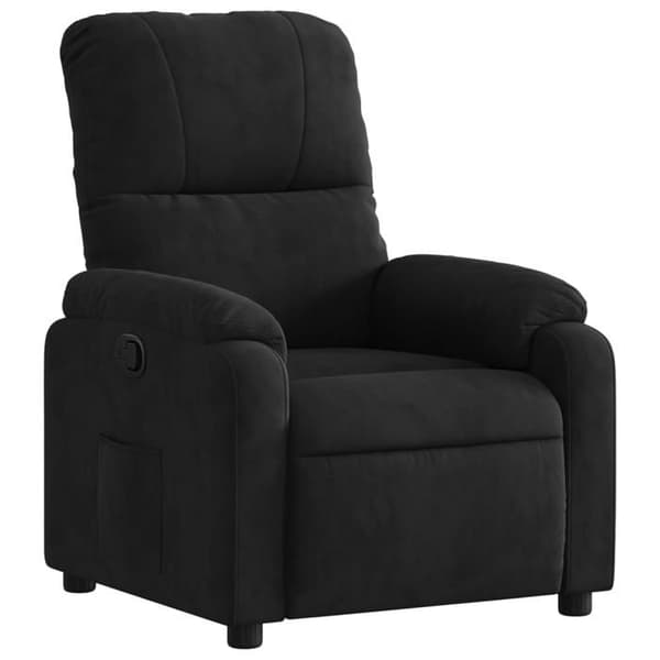 Maison Exclusive - Sort mikrofiber lænestol med vippefunktion