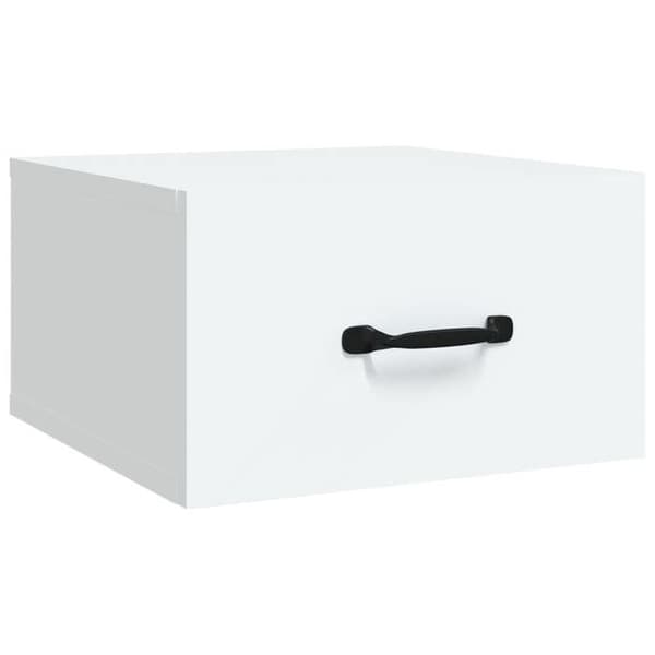 Maison Exclusive - Väggmonterade sängbord 2 st vit 35x35x20 cm Vit