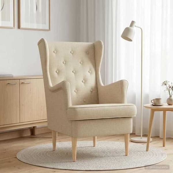 Maison Exclusive - Kermansävyinen tuoli kankaasta