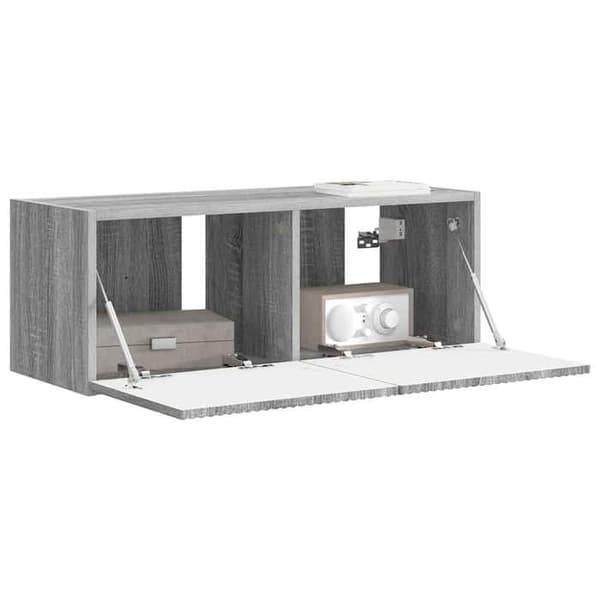 Maison Exclusive - Väggmonterad TV-möbel 78,5 x 31 x 29,5 cm Grå Sonoma
