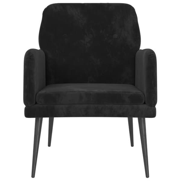 Maison Exclusive - Musta nojatuoli 62x79x79 cm sametti
