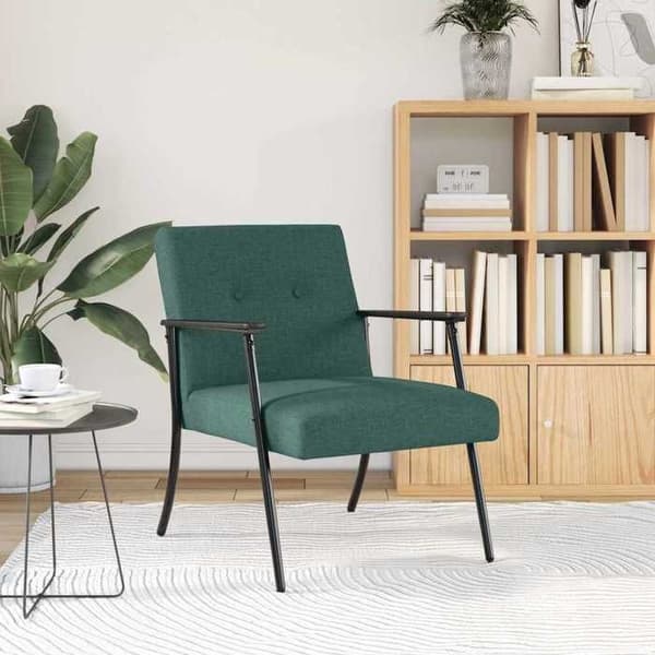 Maison Exclusive - mørkegrøn stof lænestol