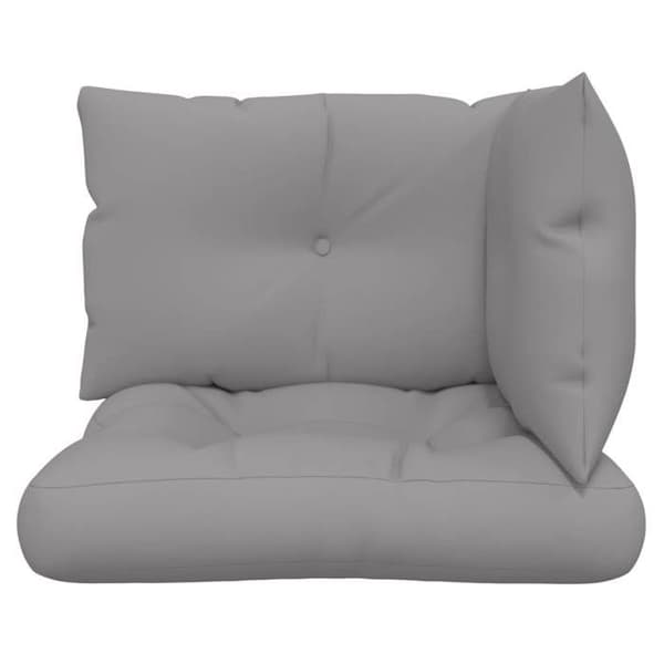 Maison Exclusive - Palettityynyt 3 kpl harmaa kangas